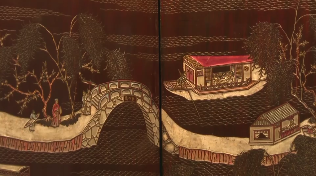 香奈儿同款西湖全景屏风有人在杭州西湖博物馆里看到了--新蓝网